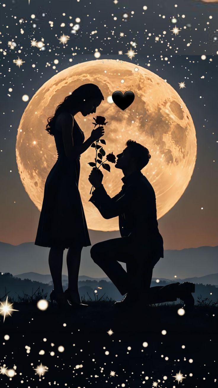 Couple Love - Moon